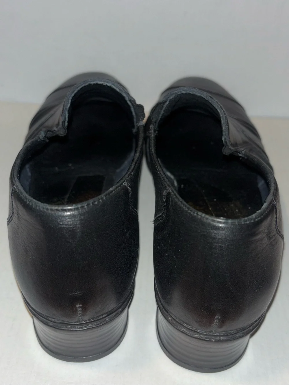 Rieker Antistress Layered Loafer Black Leather Woman's Size 6 Slip ons